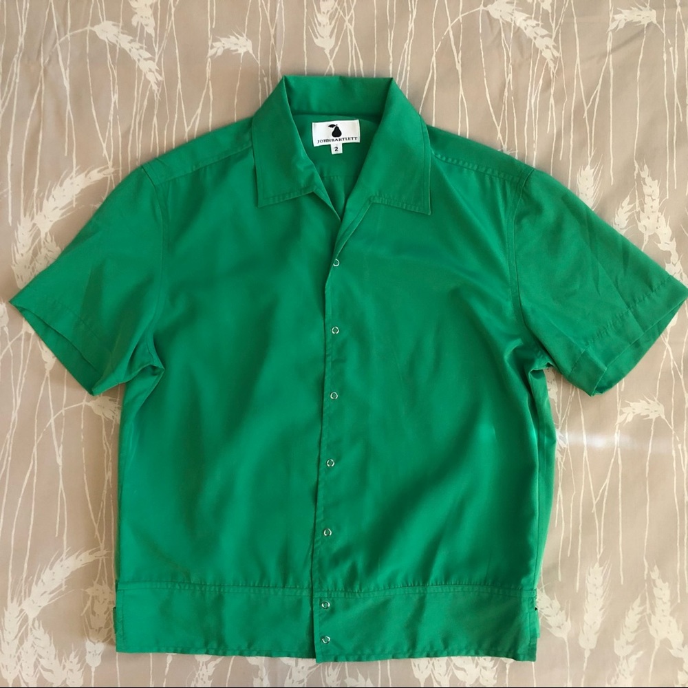 John Bartlett Vintage 90s Blouson Camp Shirt